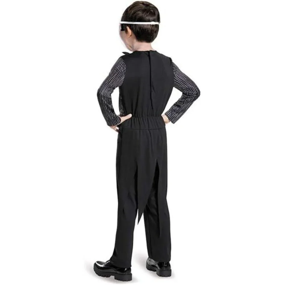 Unisex Halloween Party Dress Disguise Child Jack Skellington Costume Small Black